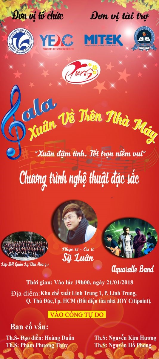 Sinh viên Đại học Văn hóa tổ chức “Nét duyên Xuân” cho công nhân thành phố