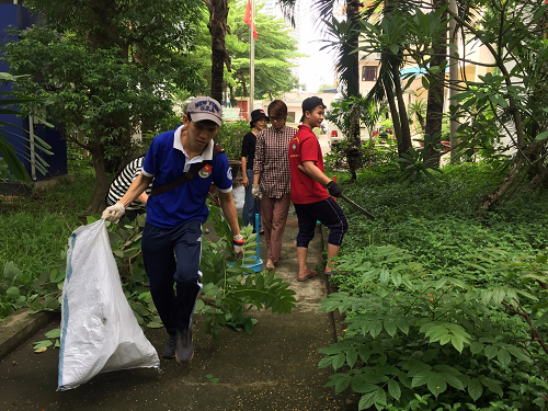 “Thứ 7 xanh-sạch-đẹp” của sinh viên Khoa Quản lý Văn hóa, Nghệ thuật
