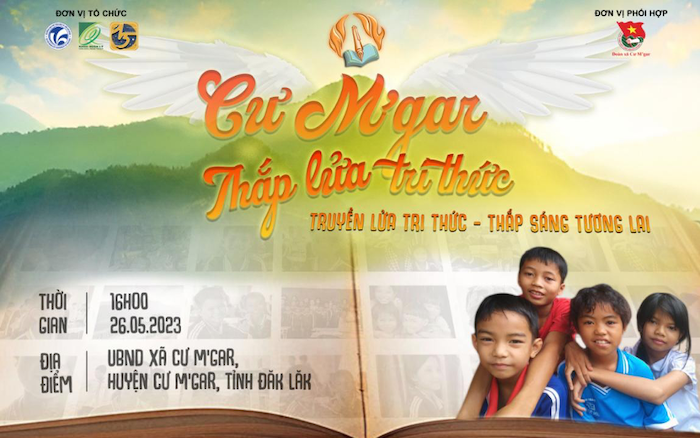 Sinh viên quản lý văn hoá mang chữ lên Buôn với chương trình “C’Mgar - Thắp lửa tri thức”